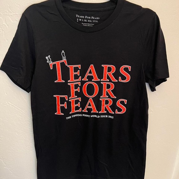 Tears For Fears The Tipping Point World Tour 2022 Black Graphic T Shirt 0040 - Picture 1 of 3
